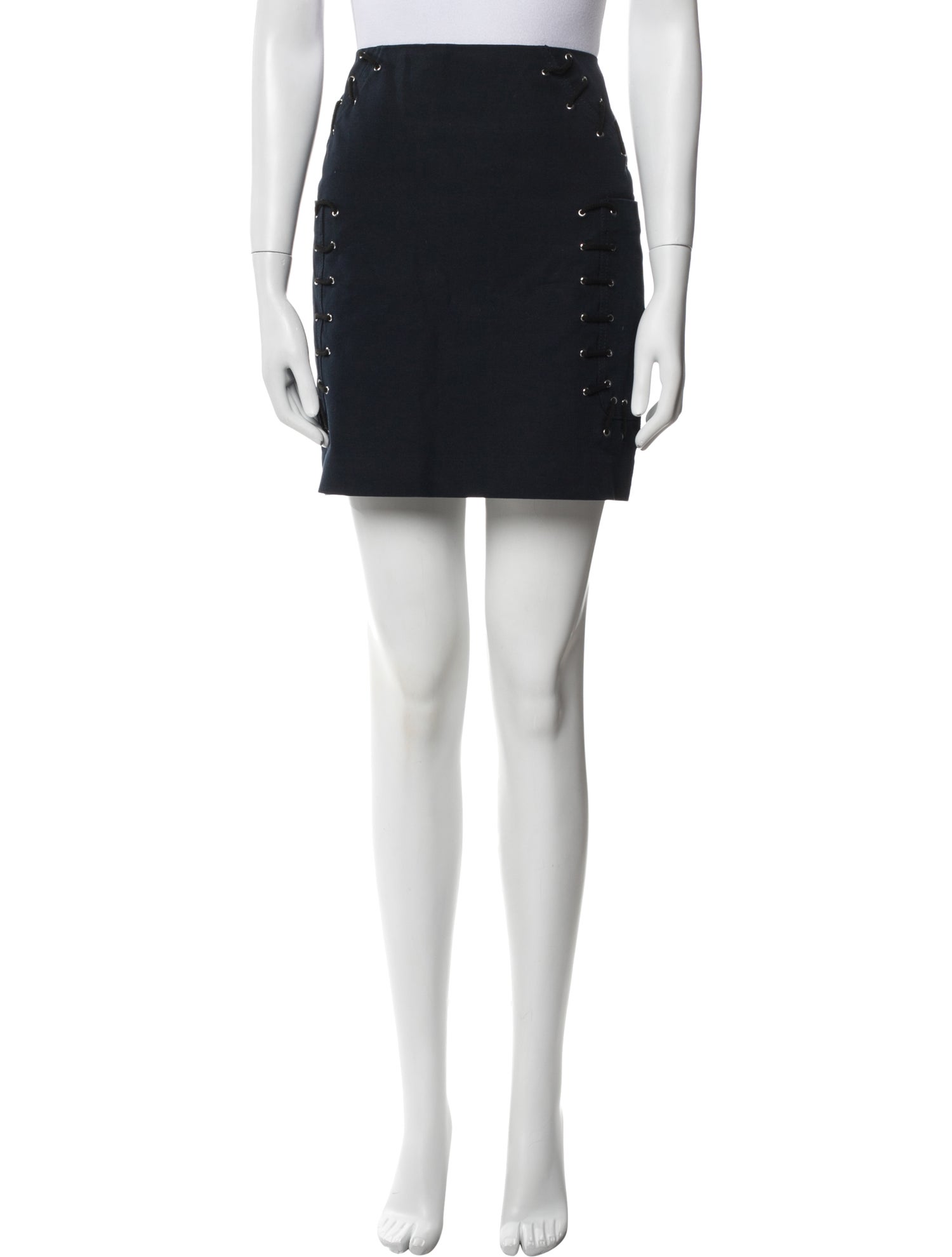 Derek Lam 10 Crosby Embroidered Accent Mini Skirt
