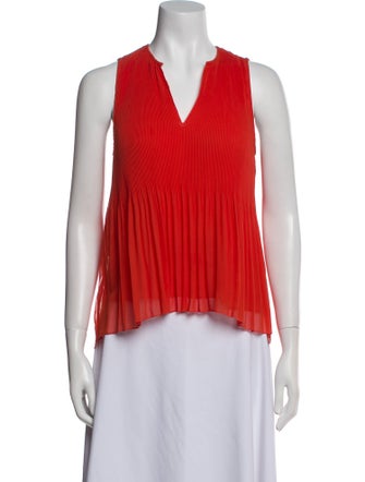 Derek Lam 10 Crosby V-Neck Sleeveless Blouse