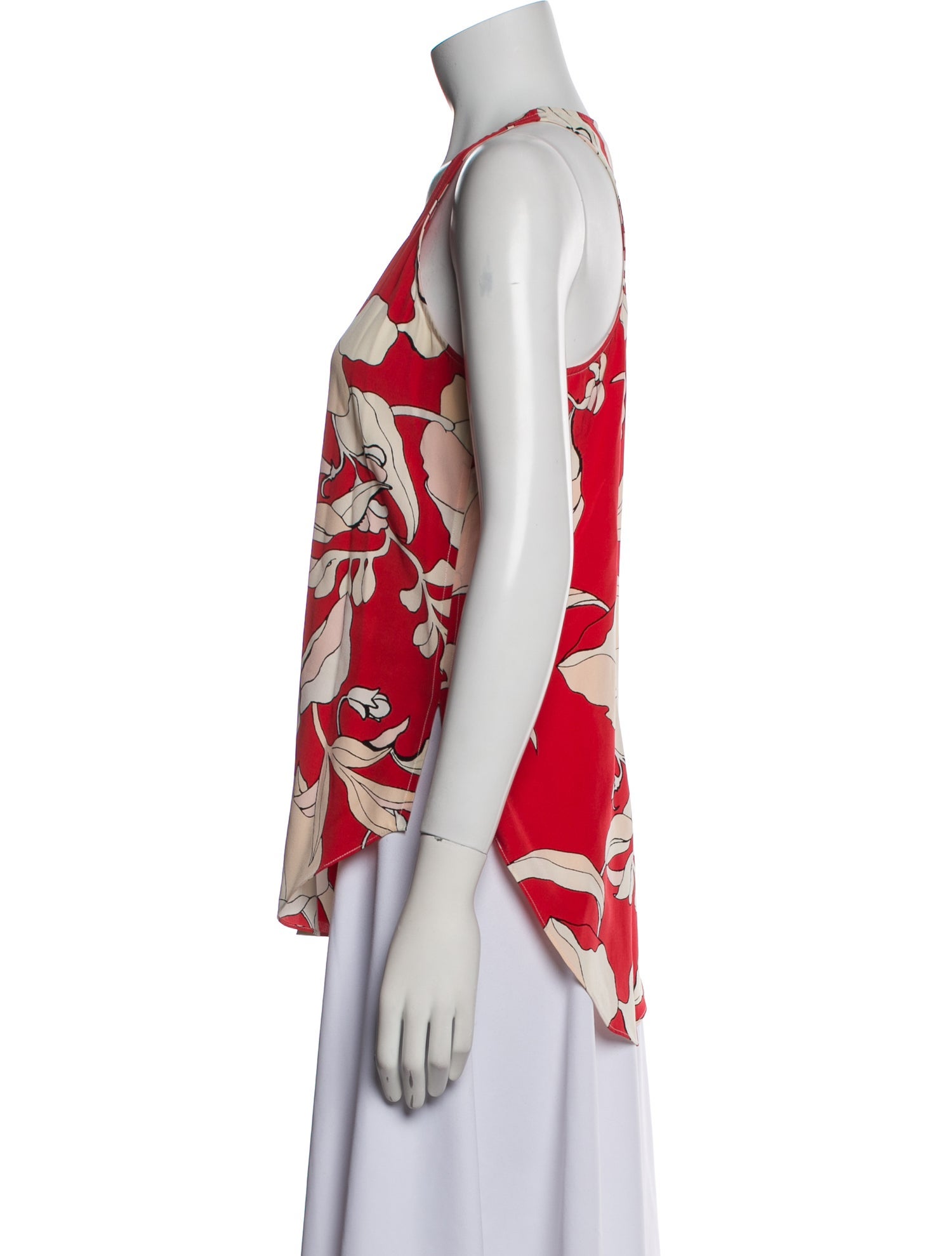 Derek Lam 10 Crosby Silk Floral Print Top