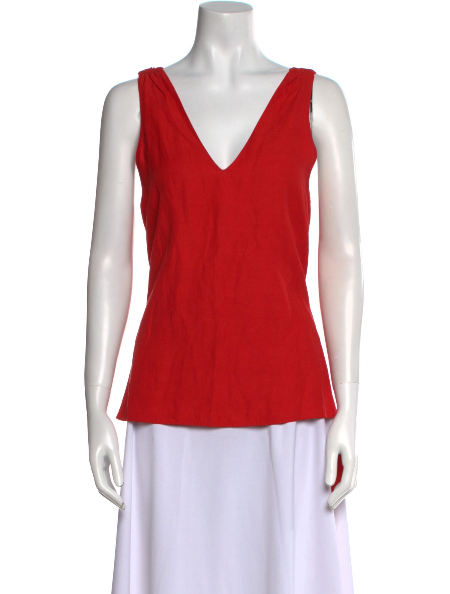 Derek Lam 10 Crosby V-Neck Sleeveless Top