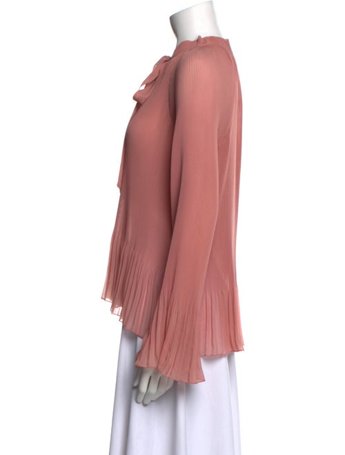 Derek Lam 10 Crosby Mock Neck Long Sleeve Blouse