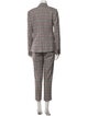 Derek Lam 10 Crosby Plaid Print Pantsuit