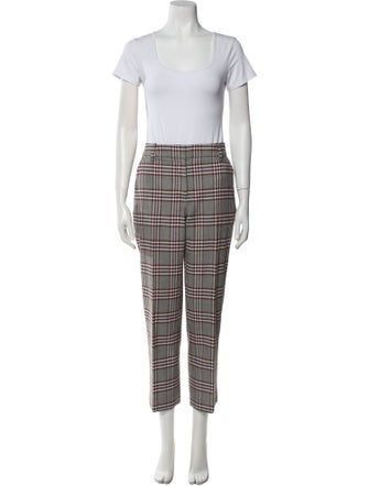 Derek Lam 10 Crosby Plaid Print Pantsuit