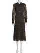 Derek Lam 10 Crosby Animal Print Midi Length Dress