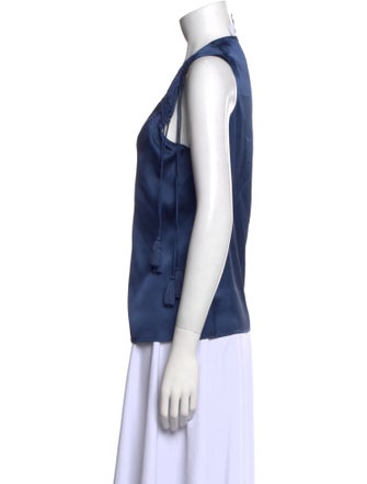 Derek Lam 10 Crosby V-Neck Sleeveless Blouse