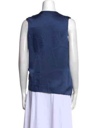 Derek Lam 10 Crosby V-Neck Sleeveless Blouse