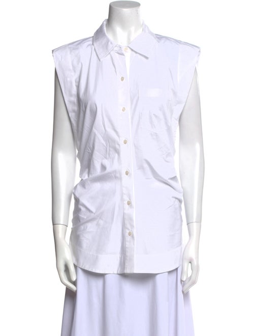 Derek Lam 10 Crosby Sleeveless Button-Up Top