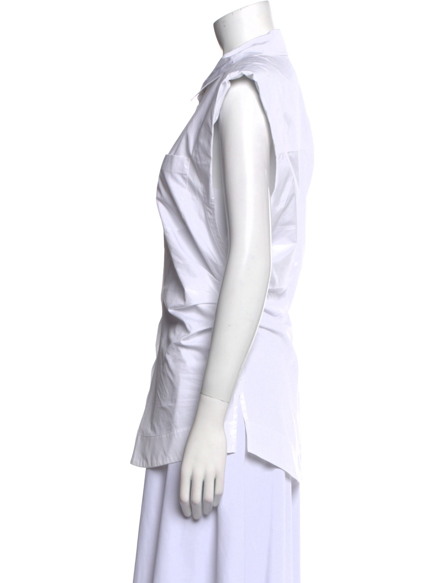 Derek Lam 10 Crosby Sleeveless Button-Up Top