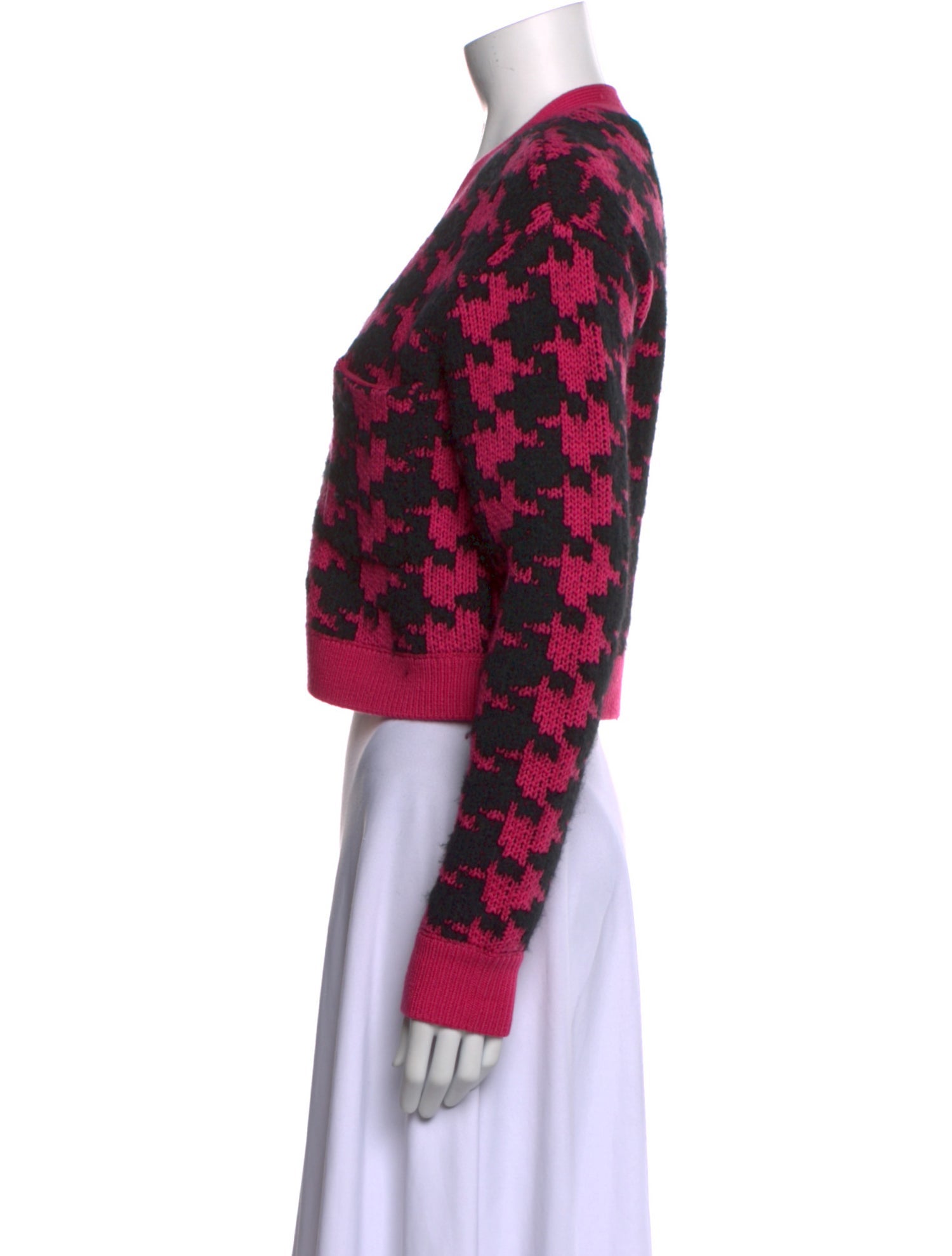 Derek Lam 10 Crosby Merino Wool Printed Sweater