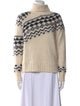 Derek Lam 10 Crosby Printed Turtleneck Sweater