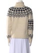 Derek Lam 10 Crosby Printed Turtleneck Sweater