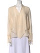 Derek Lam 10 Crosby Silk V-Neck Blouse