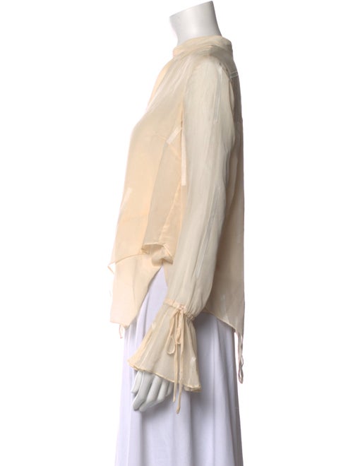 Derek Lam 10 Crosby Silk V-Neck Blouse