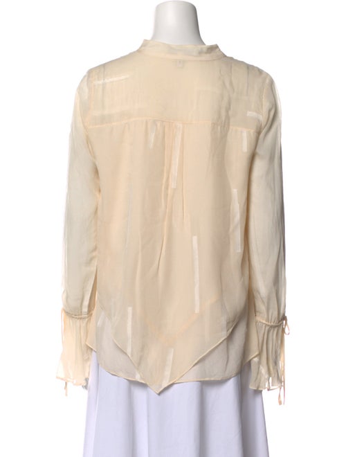Derek Lam 10 Crosby Silk V-Neck Blouse