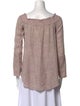 Derek Lam 10 Crosby Silk Square Neckline Blouse