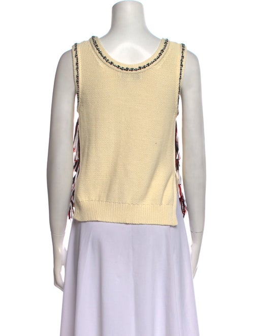 Derek Lam 10 Crosby Printed Scoop Neck Sweater