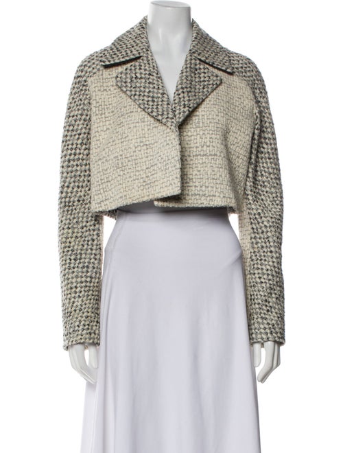 Derek Lam 10 Crosby Tweed Pattern Biker Jacket