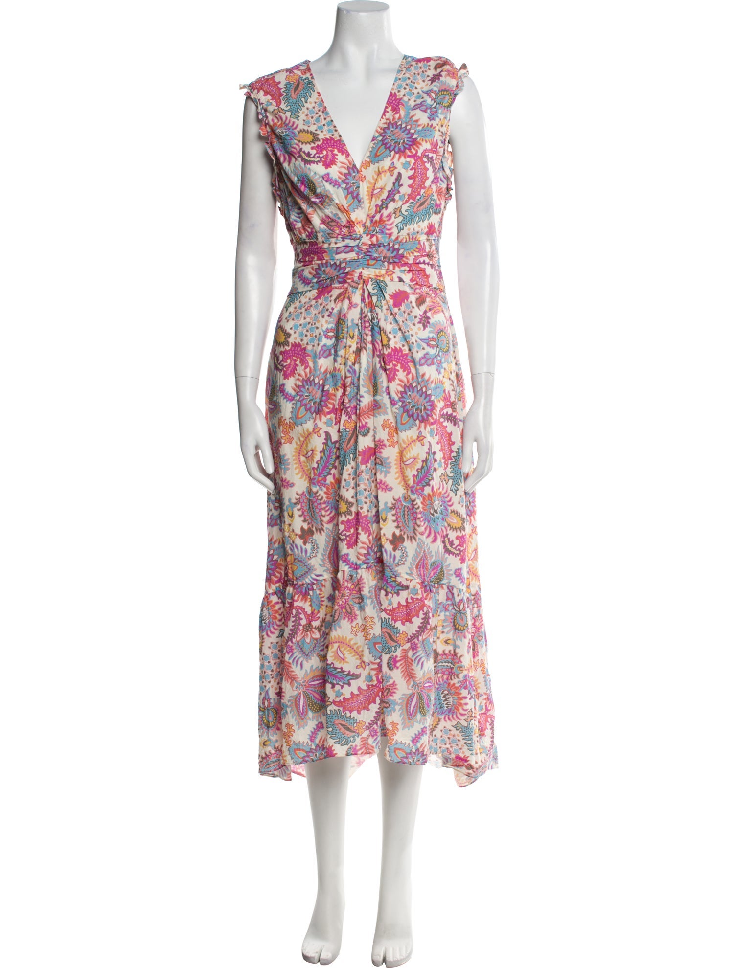 Derek Lam 10 Crosby Floral Print Long Dress