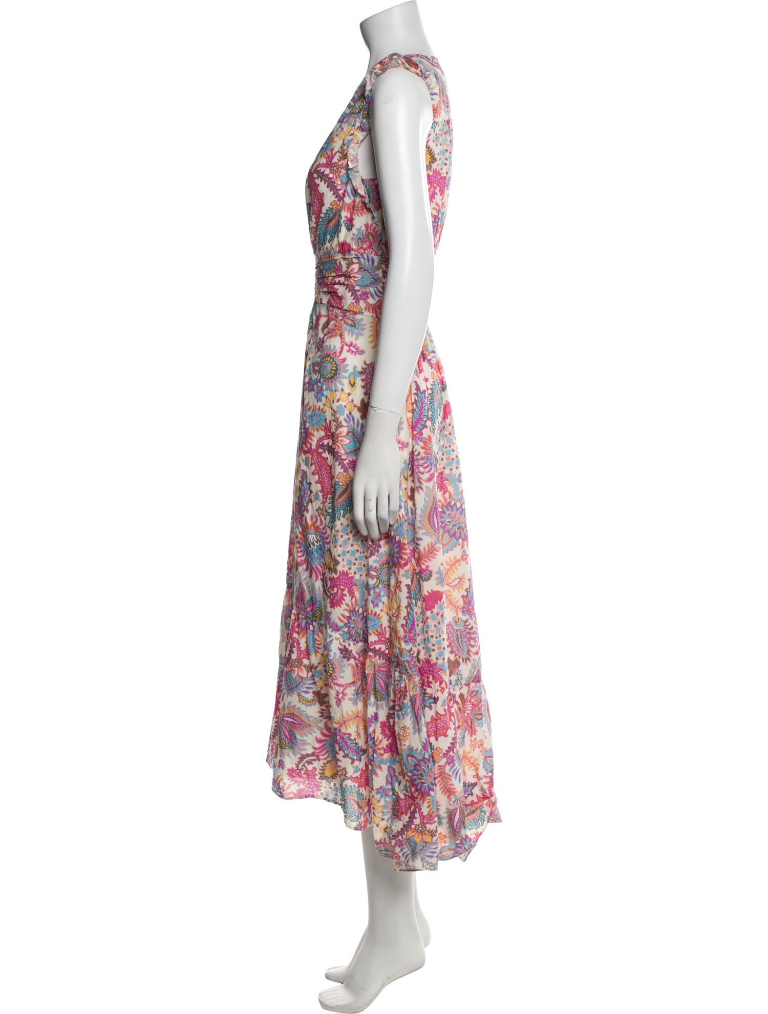 Derek Lam 10 Crosby Floral Print Long Dress