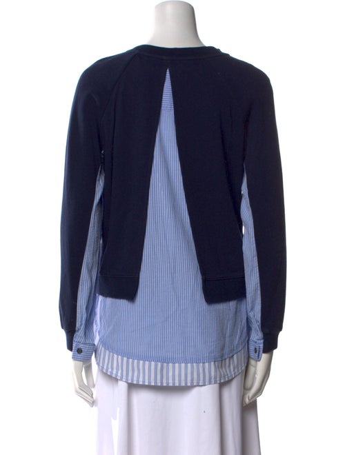 Derek Lam 10 Crosby Scoop Neck Long Sleeve Sweatshirt