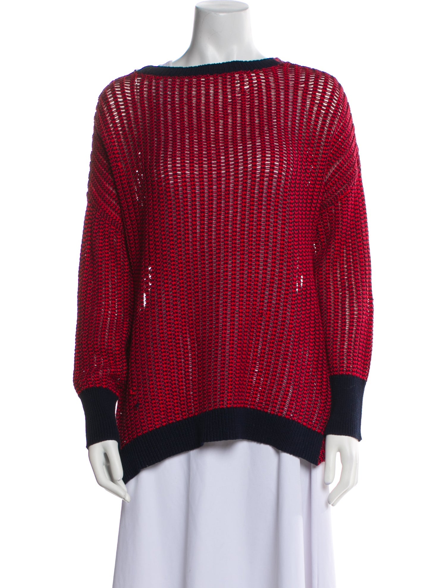 Derek Lam 10 Crosby Printed Bateau Neckline Blouse