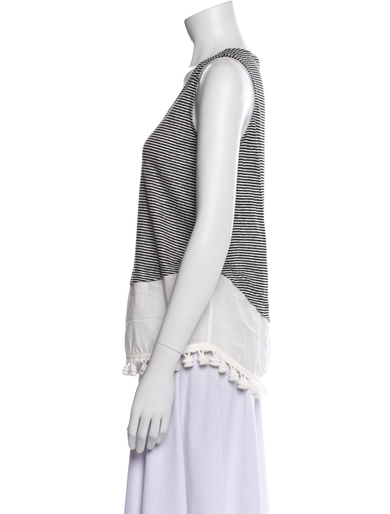 Derek Lam 10 Crosby Linen Striped Top w/ Tags