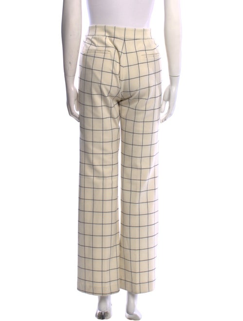 Derek Lam 10 Crosby Plaid Print Wide Leg Pants