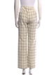 Derek Lam 10 Crosby Plaid Print Wide Leg Pants