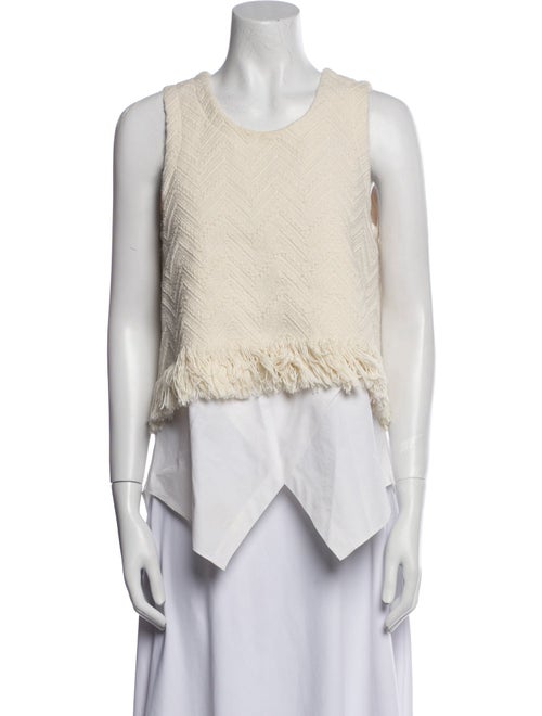 Derek Lam 10 Crosby Scoop Neck Sleeveless Top