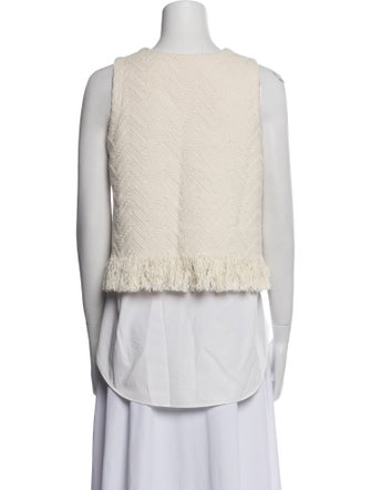 Derek Lam 10 Crosby Scoop Neck Sleeveless Top