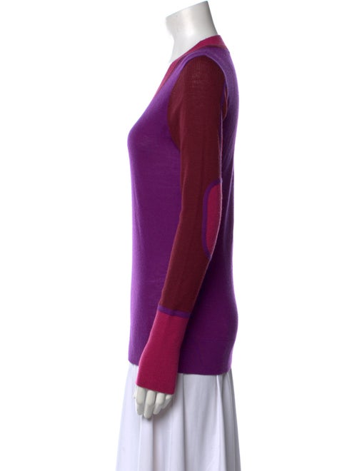 Derek Lam 10 Crosby Merino Wool Colorblock Pattern Sweater