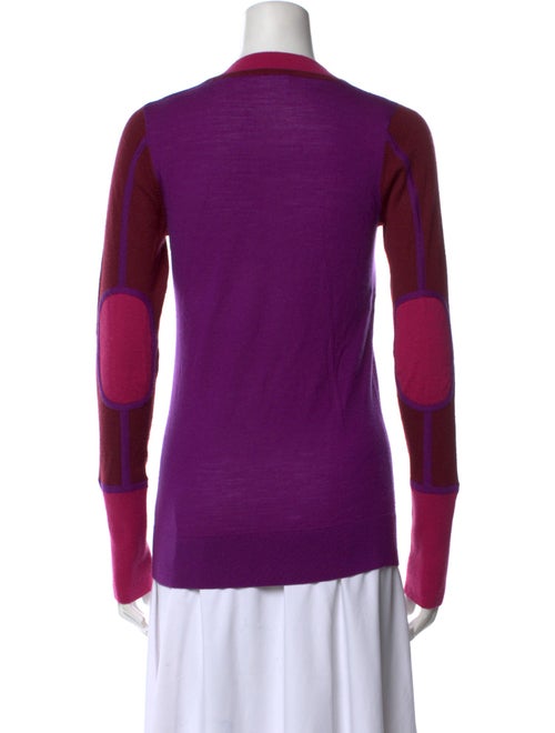 Derek Lam 10 Crosby Merino Wool Colorblock Pattern Sweater