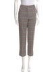Derek Lam 10 Crosby Plaid Print Straight Leg Pants