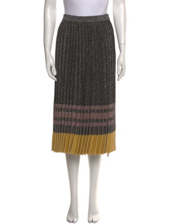 Derek Lam 10 Crosby Striped Knee-Length Skirt