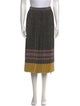 Derek Lam 10 Crosby Striped Knee-Length Skirt