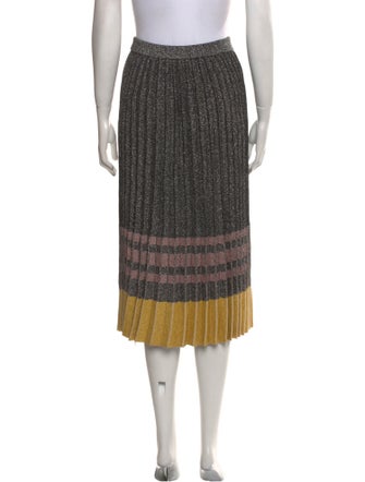Derek Lam 10 Crosby Striped Knee-Length Skirt