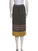 Derek Lam 10 Crosby Striped Knee-Length Skirt