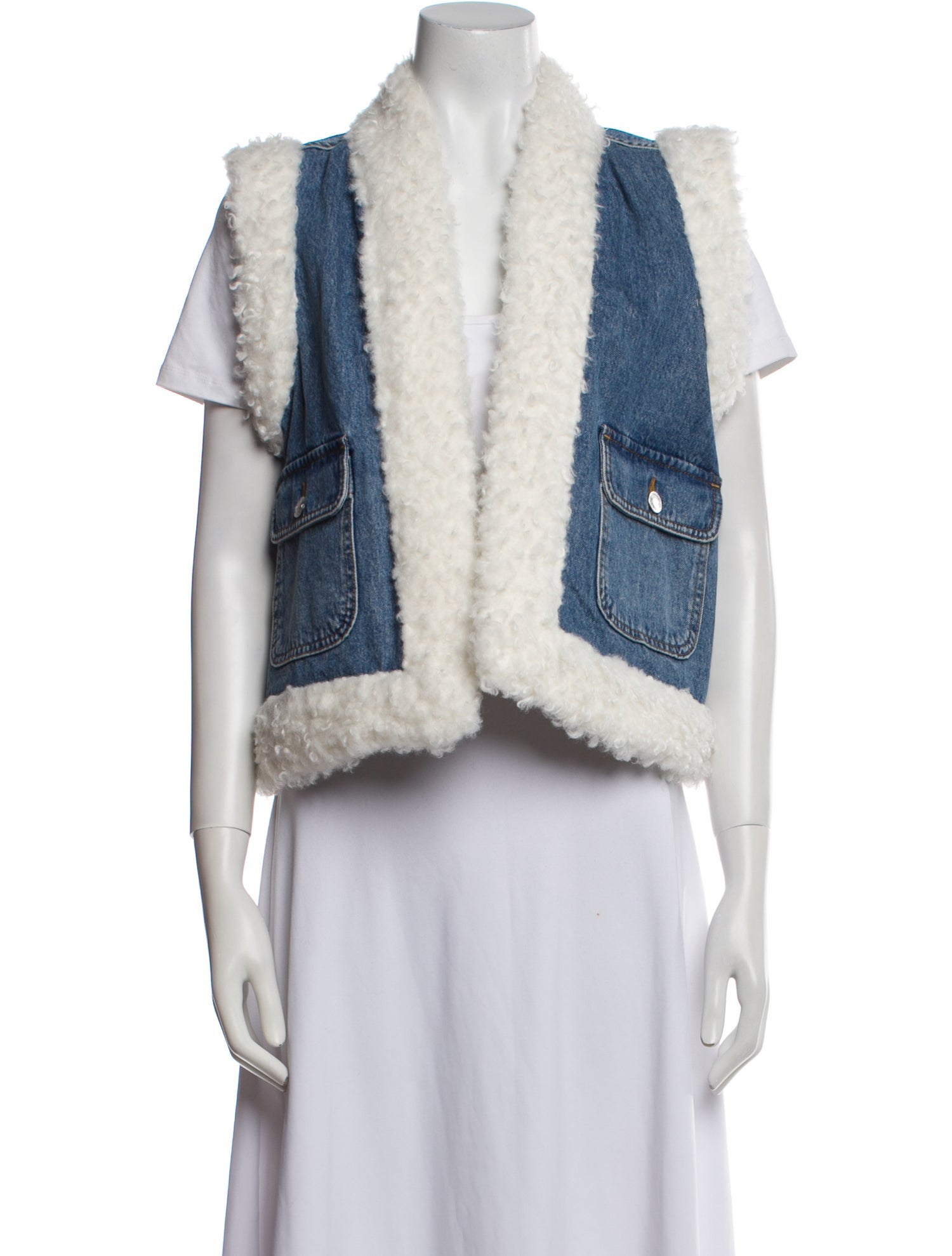Derek Lam 10 Crosby Colorblock Pattern Vest