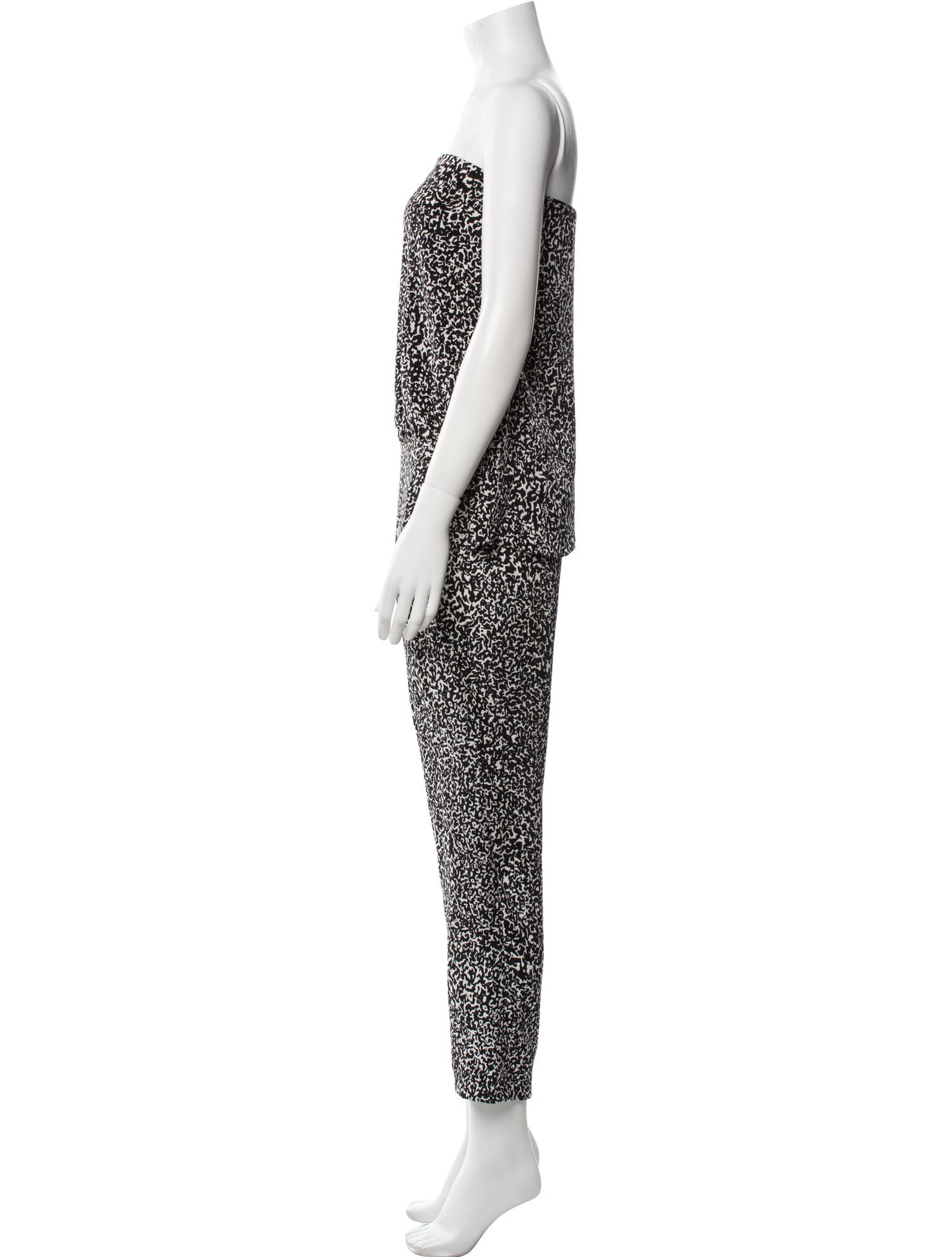 Derek Lam 10 Crosby Printed Strapless Jumpsuit