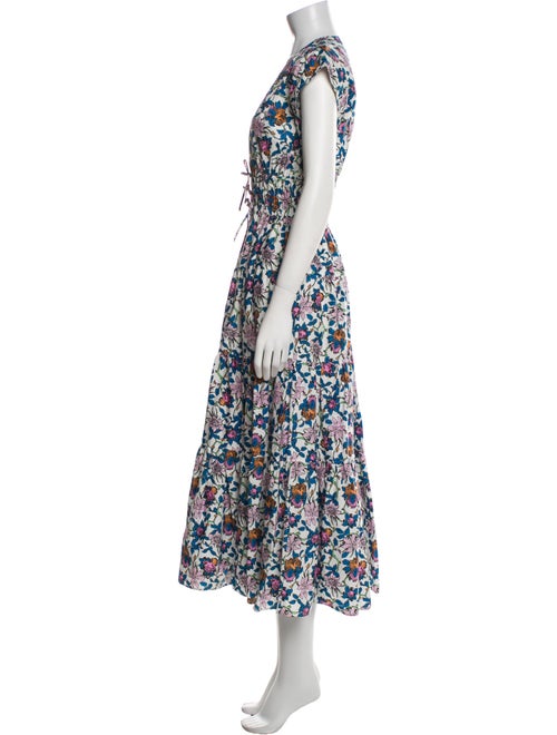 Derek Lam 10 Crosby Floral Print Long Dress