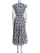 Derek Lam 10 Crosby Floral Print Long Dress