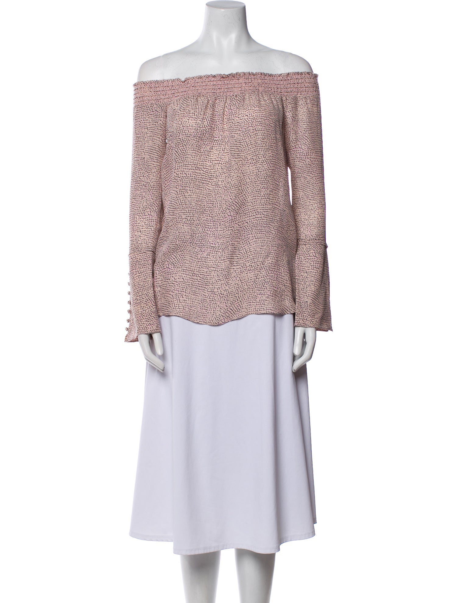 Derek Lam 10 Crosby Silk Printed Blouse