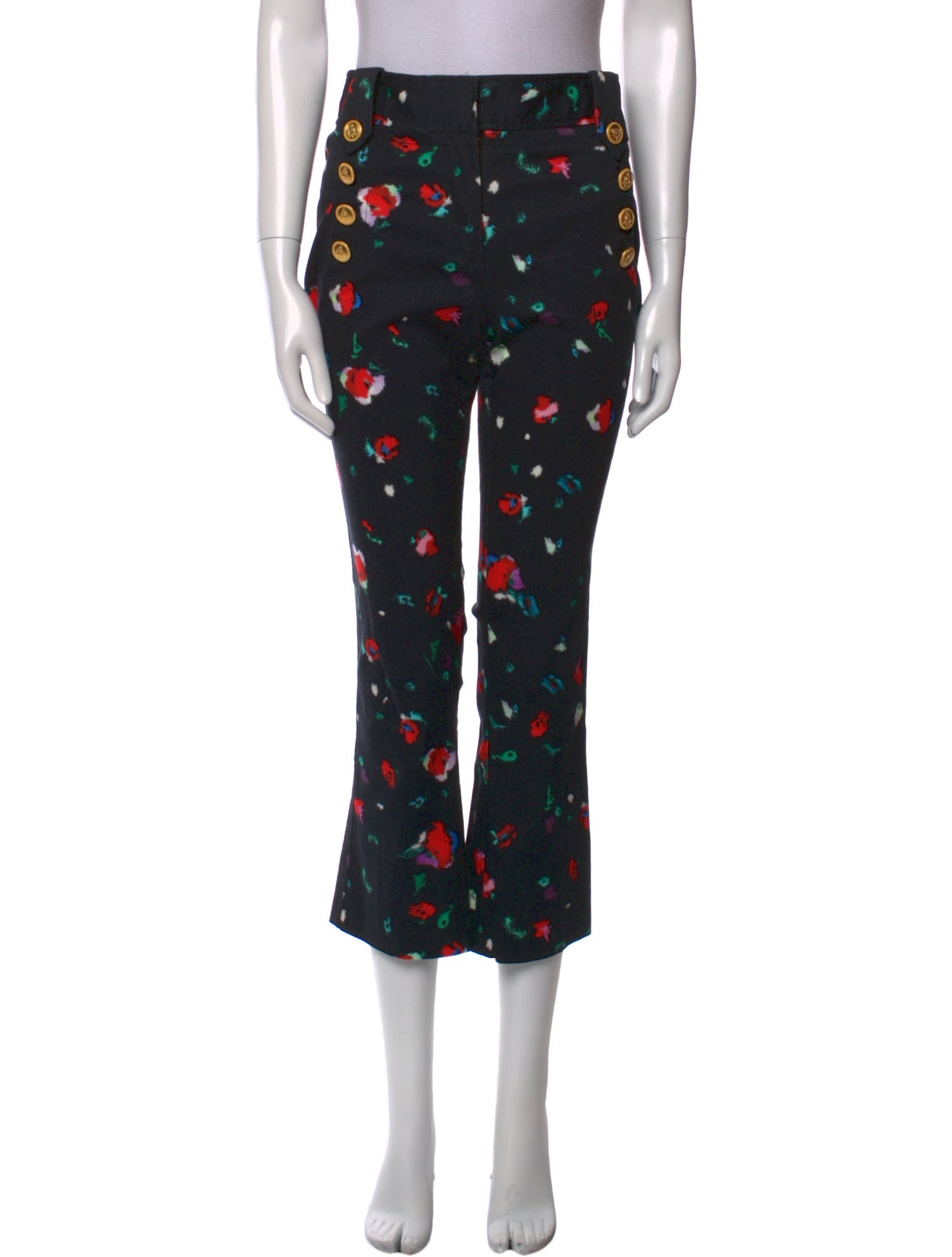 Derek Lam 10 Crosby Printed Straight Leg Pants
