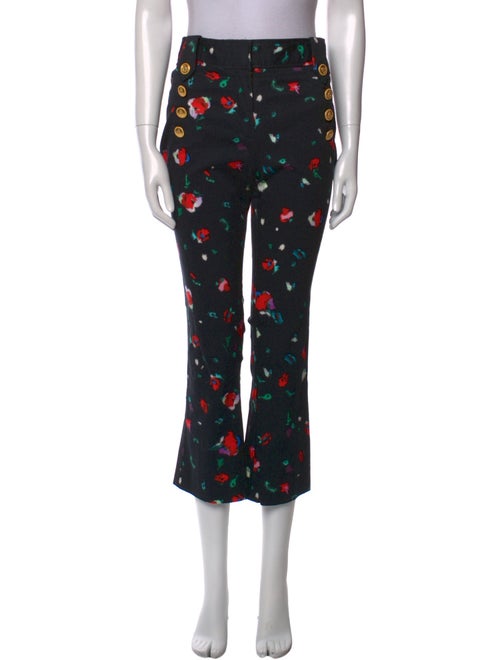 Derek Lam 10 Crosby Printed Straight Leg Pants