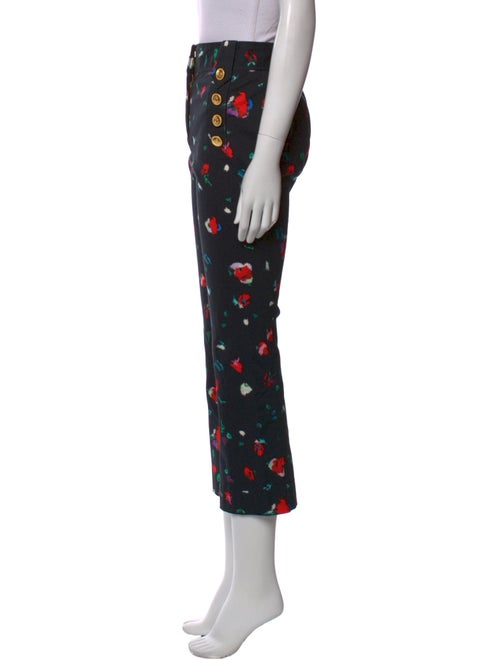 Derek Lam 10 Crosby Printed Straight Leg Pants