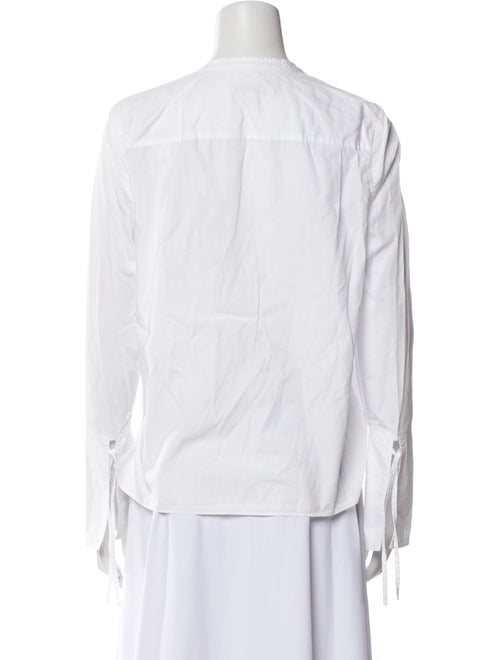 Derek Lam 10 Crosby V-Neck Long Sleeve Blouse