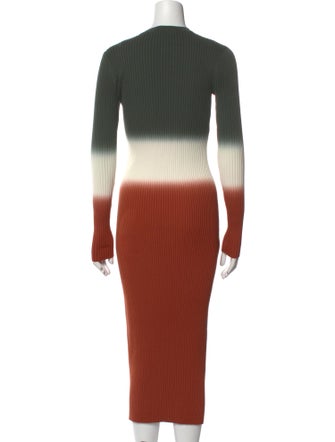 Derek Lam 10 Crosby Colorblock Pattern Long Dress