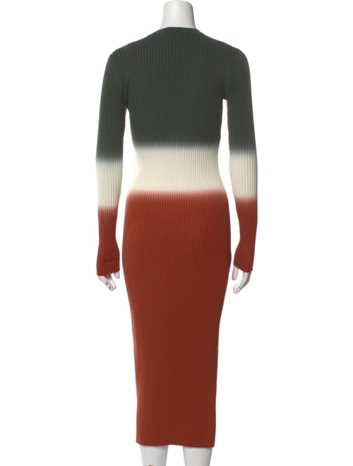Derek Lam 10 Crosby Colorblock Pattern Long Dress