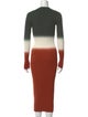 Derek Lam 10 Crosby Colorblock Pattern Long Dress
