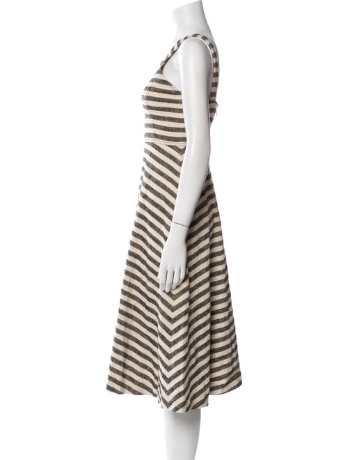 Derek Lam 10 Crosby Striped Midi Length Dress